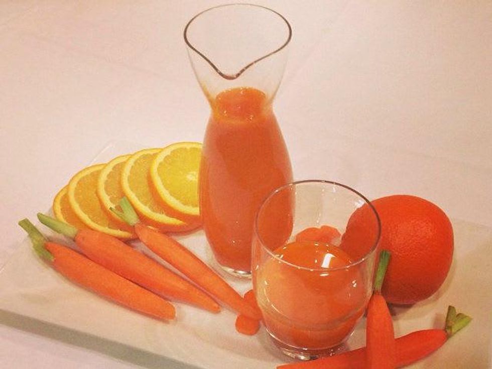 Carrot orange juice at Neiman Marcus