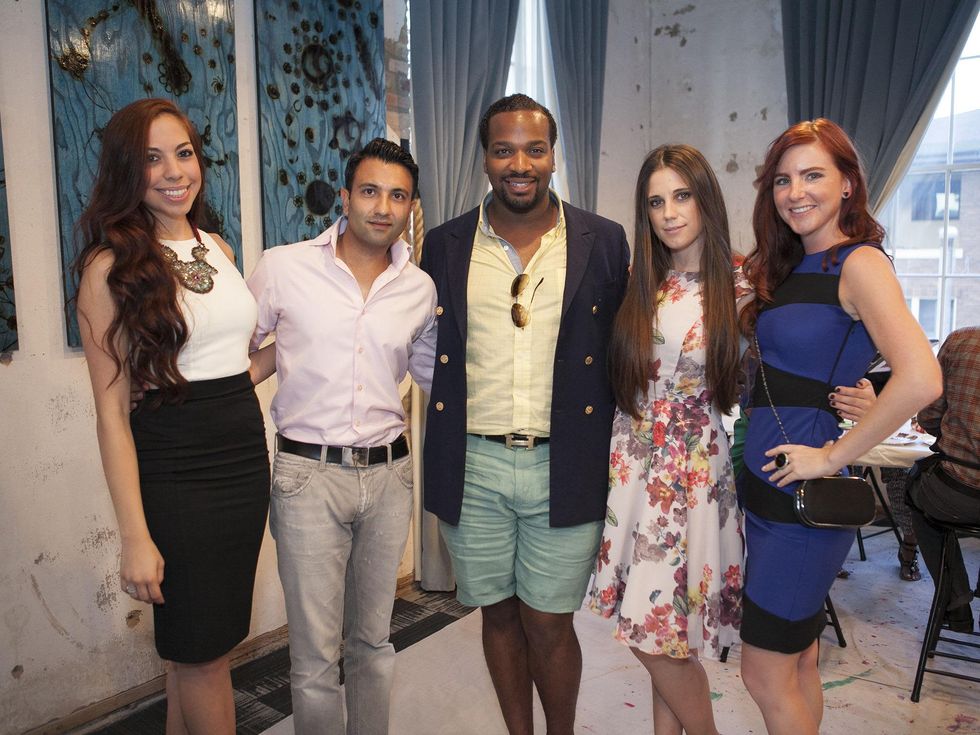 Cassandra Carrillo, Imran Sheikh, Fathay Smith-Kiawu, Amber England, Melissa Jarutowicz, CultureMap Social Cocktail Party, NYLO Southside