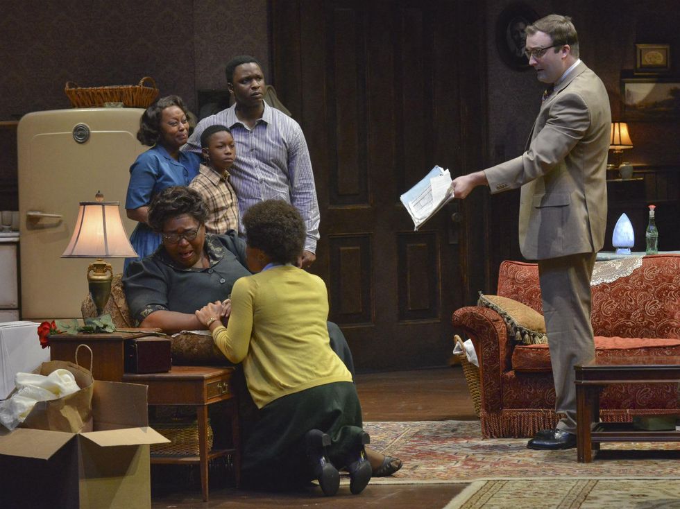 Cast of Dallas Theater Center's A Raisin in the Sun