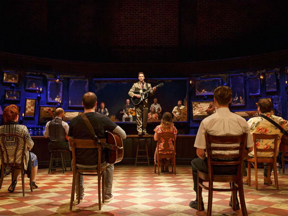 Cast of national tour of Once the Musical