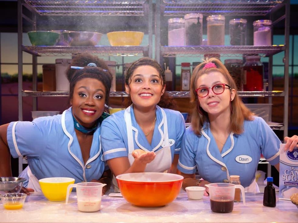 Cast of national tour of Waitress musical