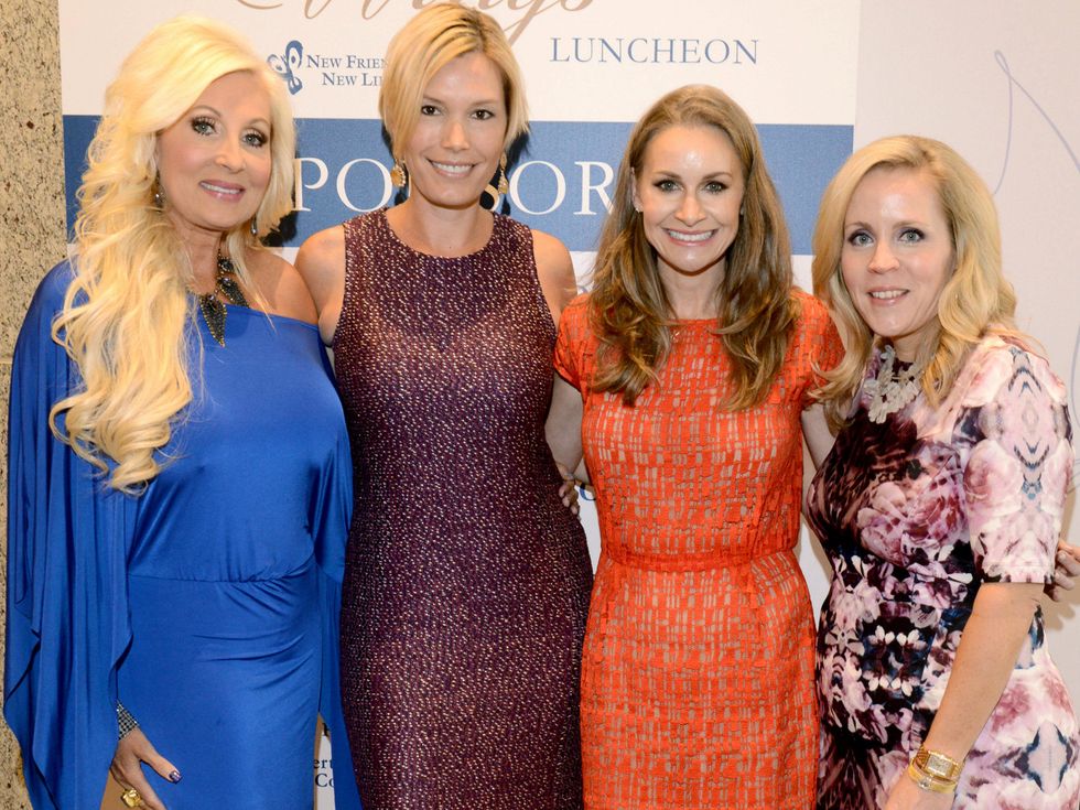 Cathy Vieth, Carmen Surgent, Maggie Kipp, Leigh Ann Hough, WINGS luncheon