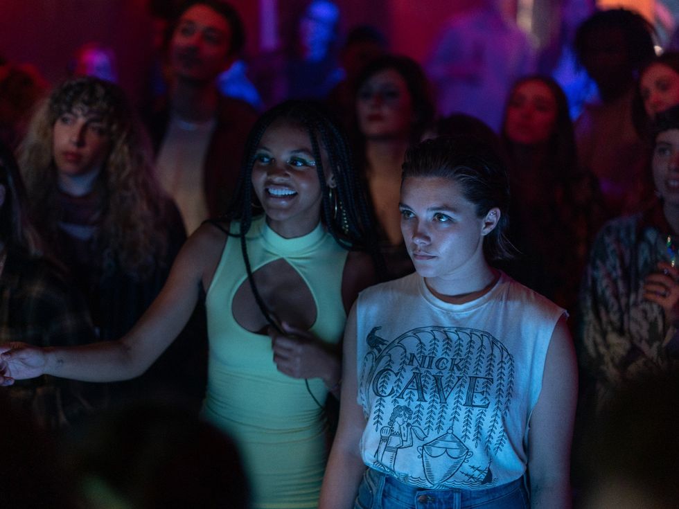 Celeste O'Connor and Florence Pugh in A Good Person