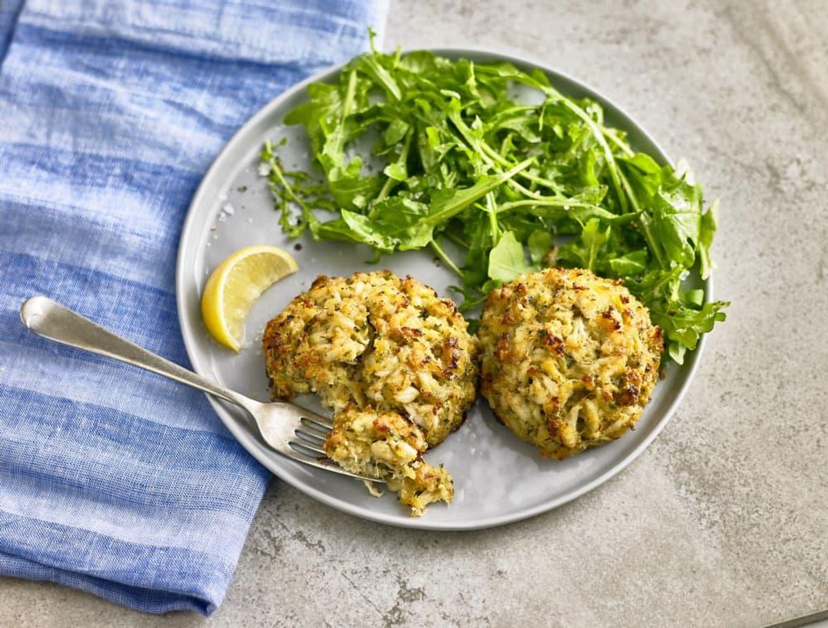 The Marylandstyle crab cakes make an easy weeknight dinner
