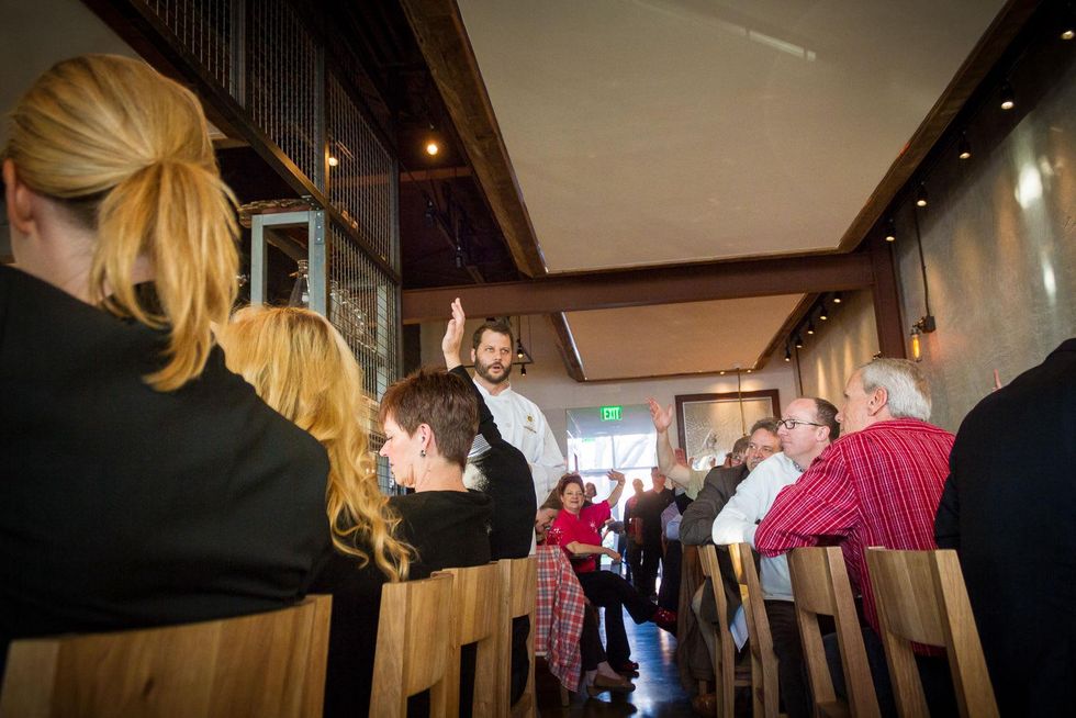 Chad Houser at Cafe Momentum pop-up dinner FT33 in Dallas