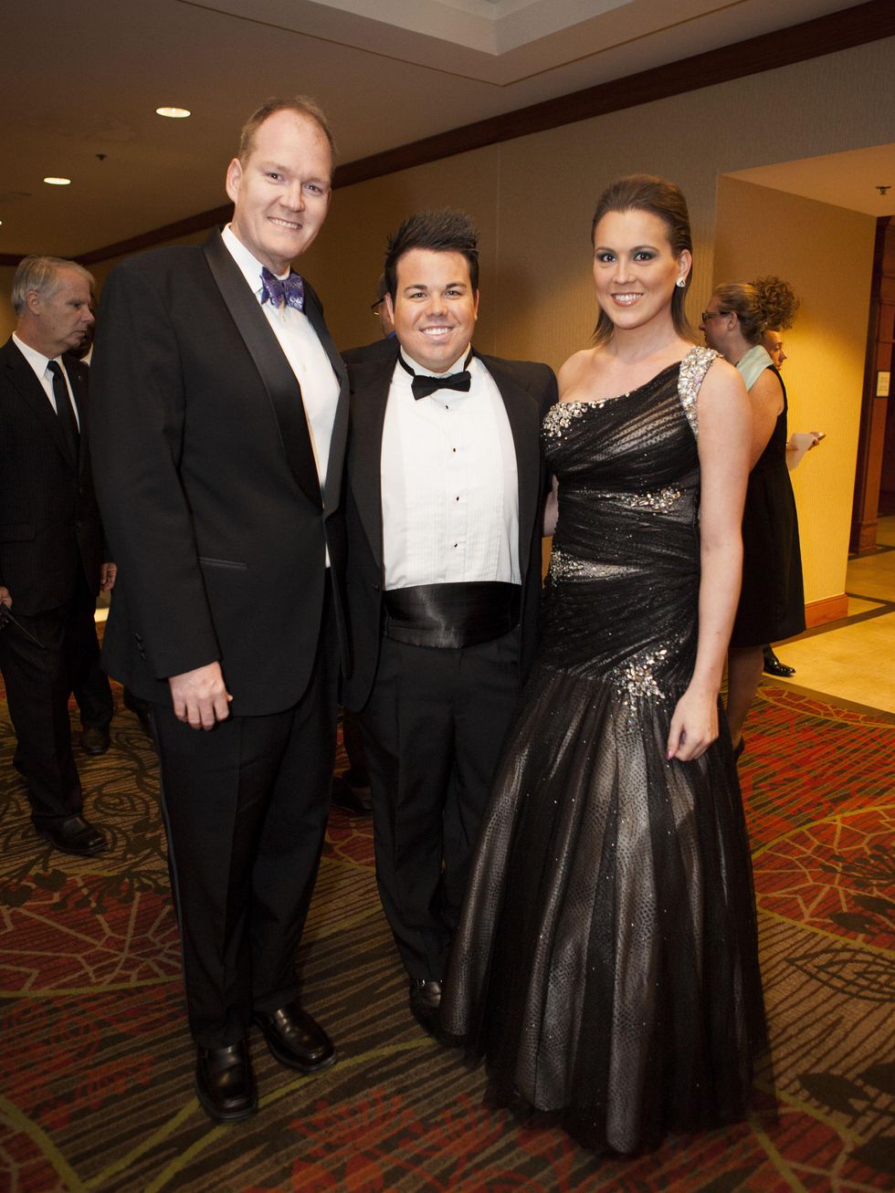 Chad Mantooth, Trey bourland, Valerie Jackson, black tie dinner