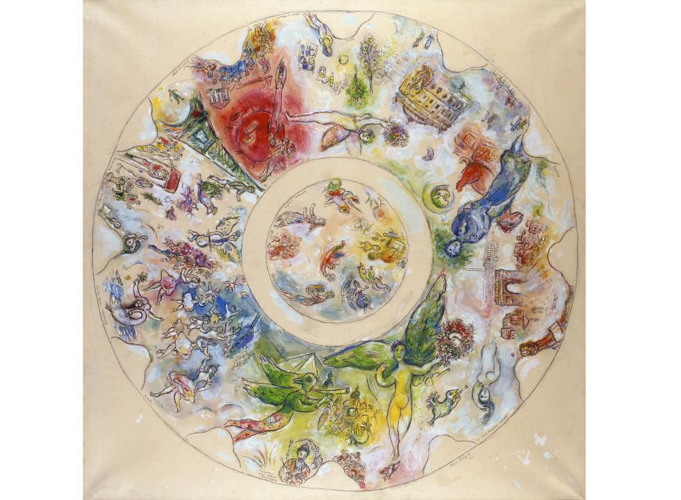 Chagall, ceiling of the opera
