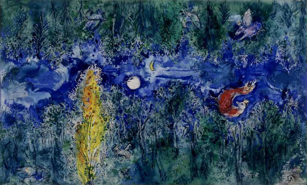 Chagall, curtain of the opera