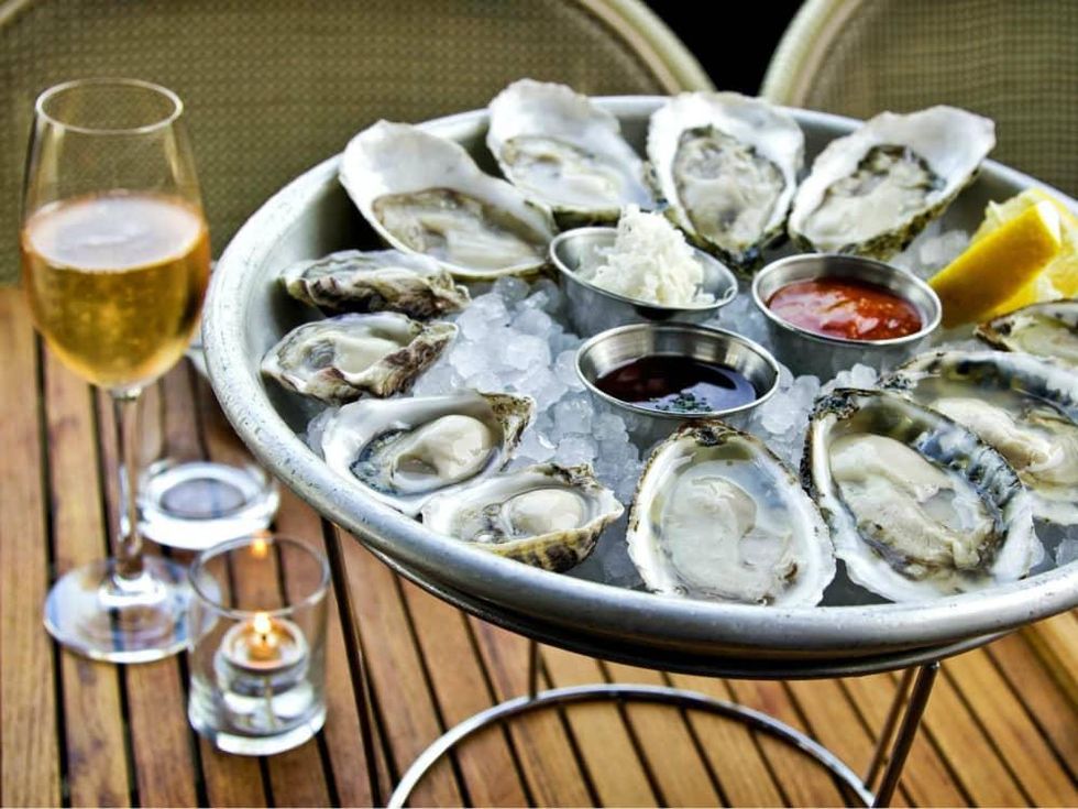 Champagne, Oysters, Proof + Pantry