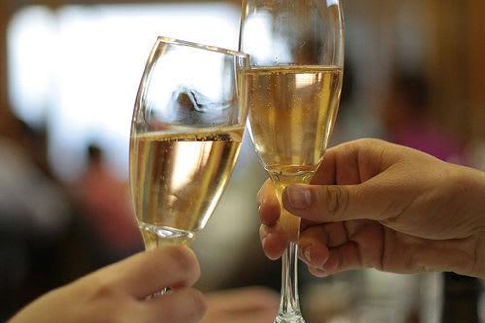 Champagne toast