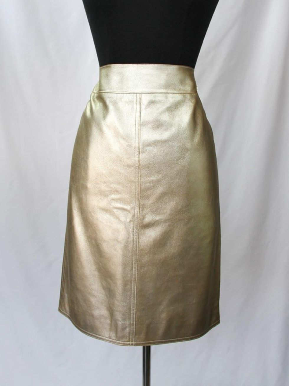 Chanel leather skirt