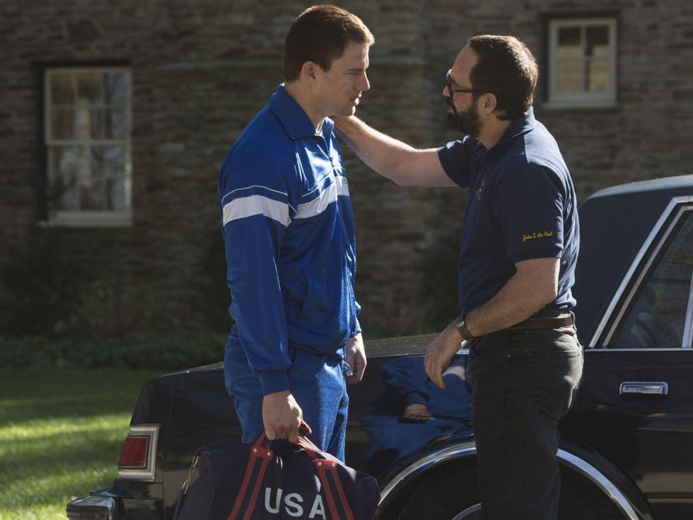 Channing Tatum and Mark Ruffalo in Foxcatcher