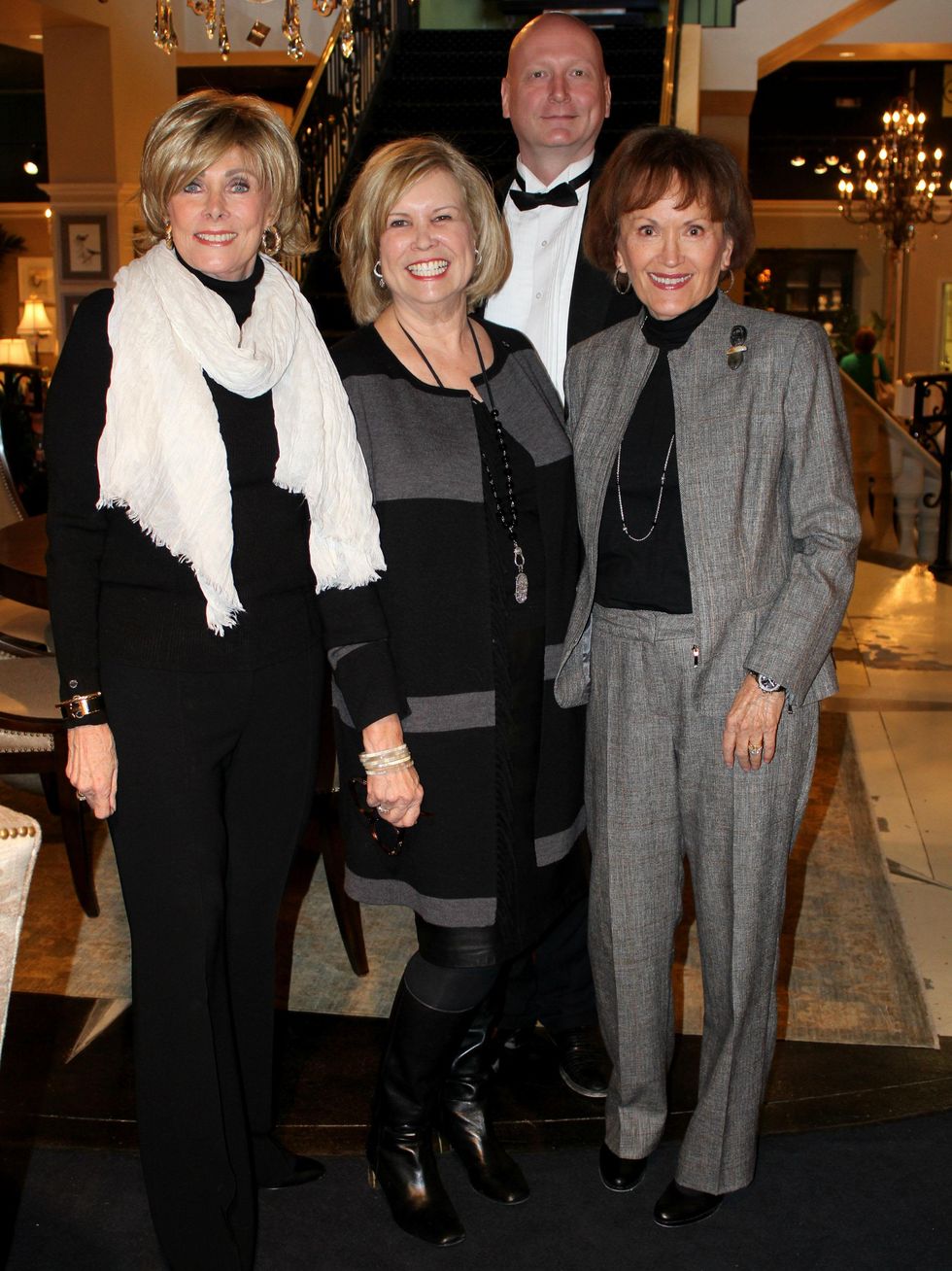 Charlene Boyton, Kathy Adams, Butler, Barbara Vaughn, kathy adams furniture downton tea event