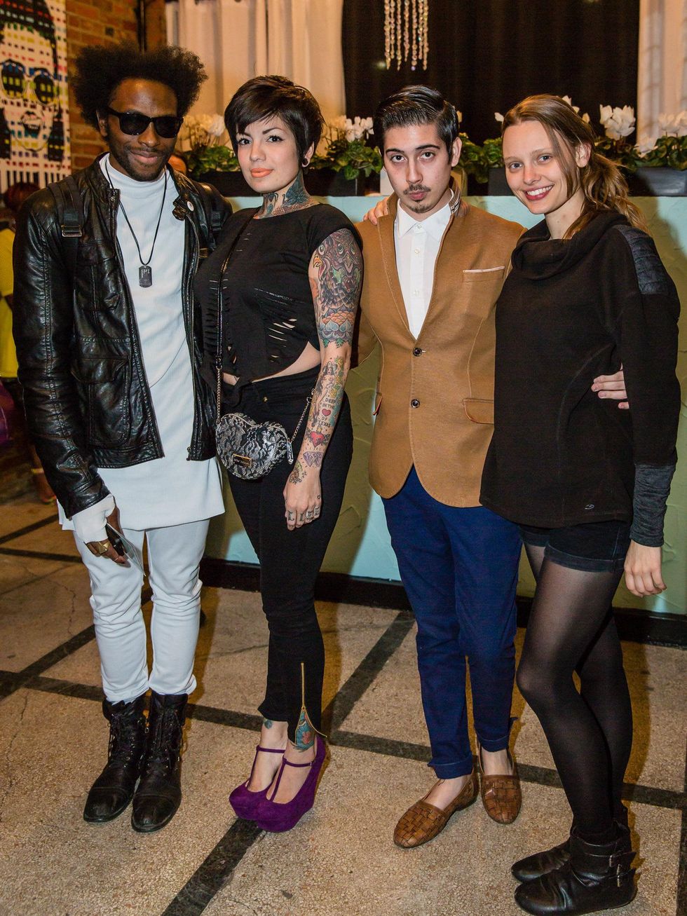 Charles Smith, Dezi Love, Renzo Pancorvo, Samantha Alexandra, lash loft grand opening
