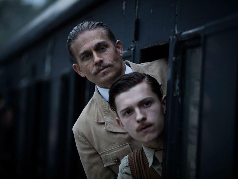 Charlie Hunnam and Tom Holland in The Lost City of Z