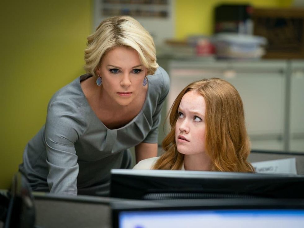 Charlize Theron and Liv Hewson in Bombshell