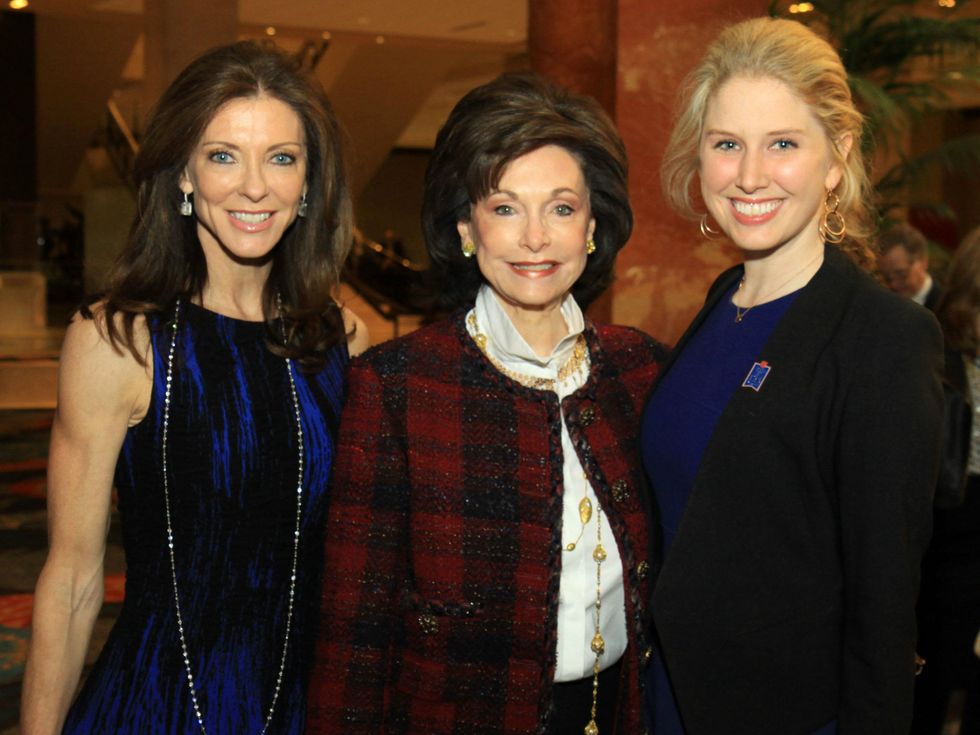 Charlotte Jones Anderson, Gene Jones, and Meredith Counce, DTMG Luncheon