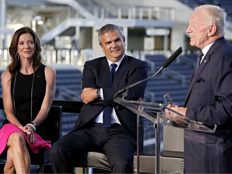 Charlotte Jones Anderson, Ricardo Guadalupe, Jerry Jones, hublot, watches, dallas cowboys