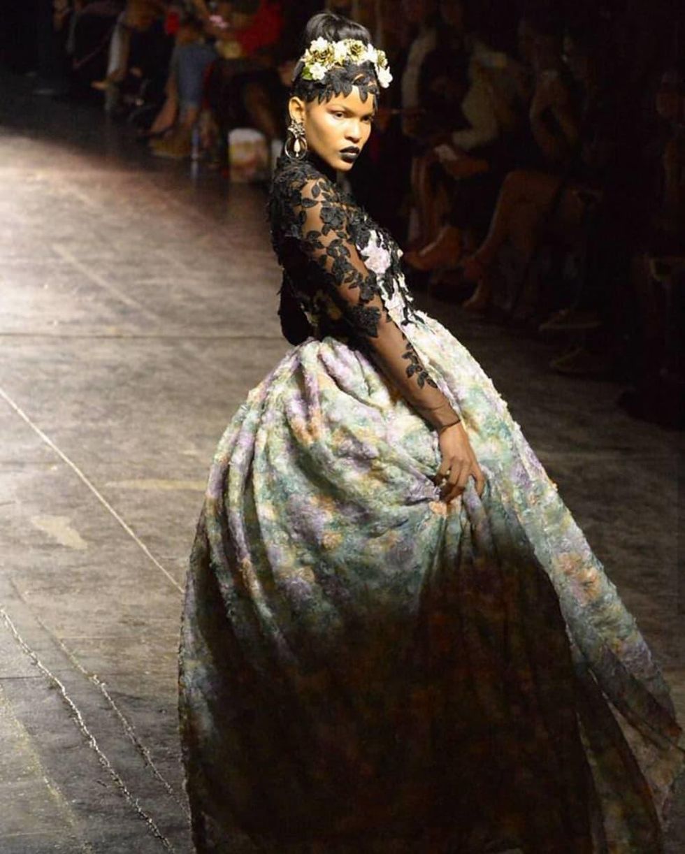 Chasity Sereal gown New York Fashion Week