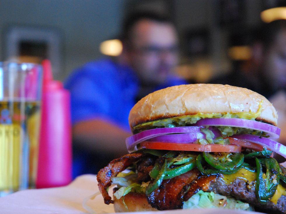 Cheeseburger at Maple & Motor restaurant in Dallas