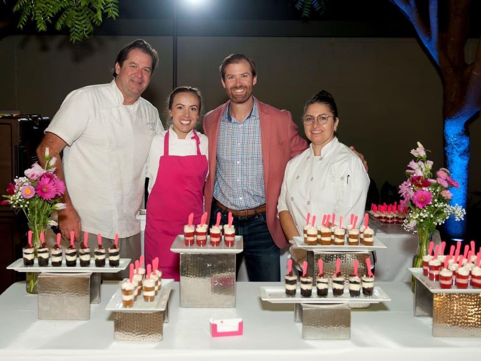 Chef John Coleman of Savor Gastropub, Julie Vorce of Pink Apron Pastry, and staff, Park & Palate