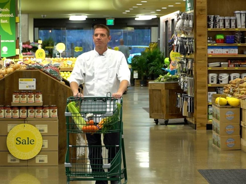 Chef John Hrinkevich of Pie Tap Pizza shopping at Whole Foods