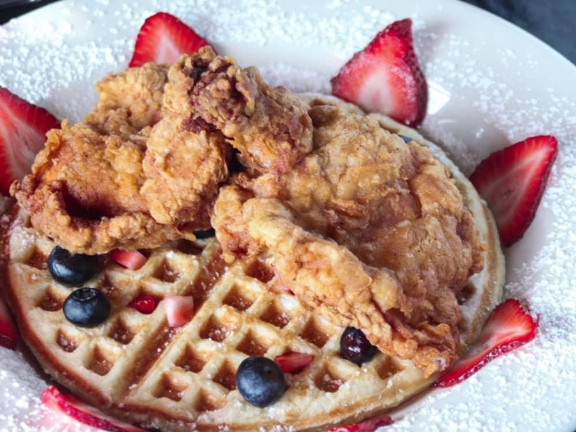Chef Point chicken and waffle