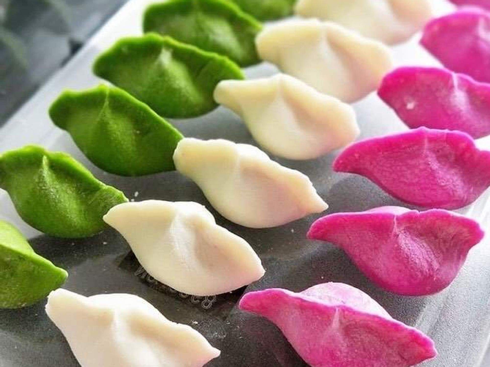 Chef Sun's rainbow dumplings
