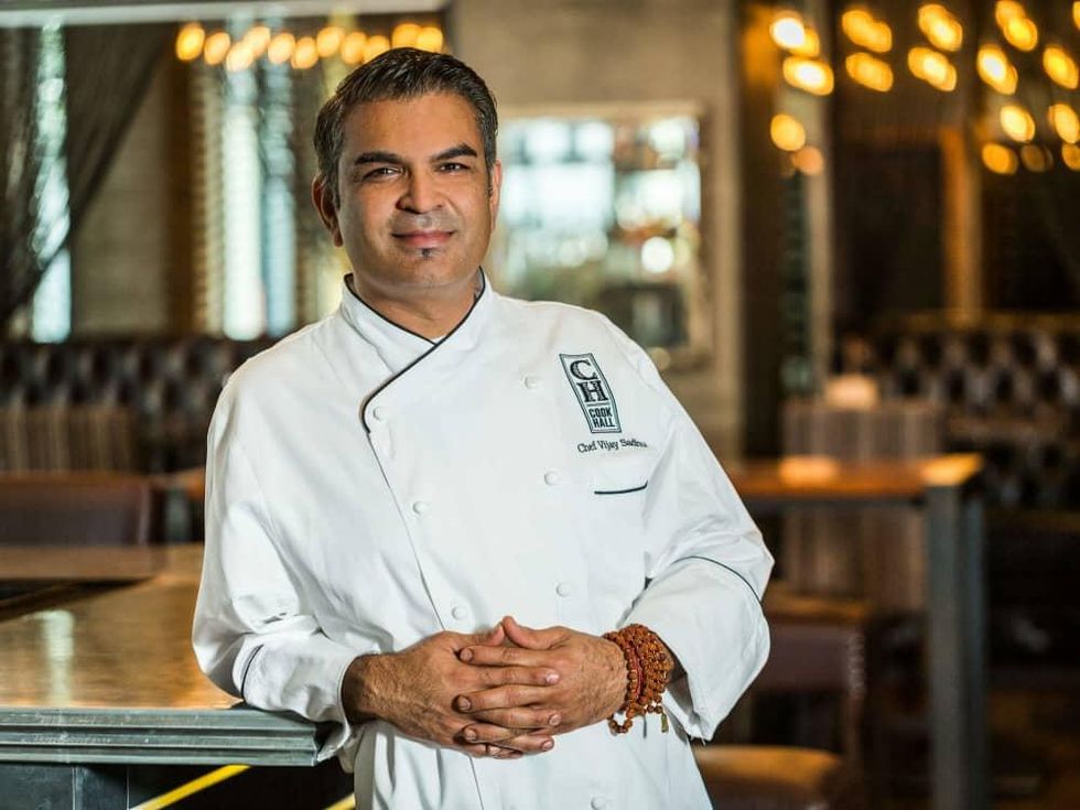 Chef Vijay Sadhu of Cook Hall restaurant in Dallas