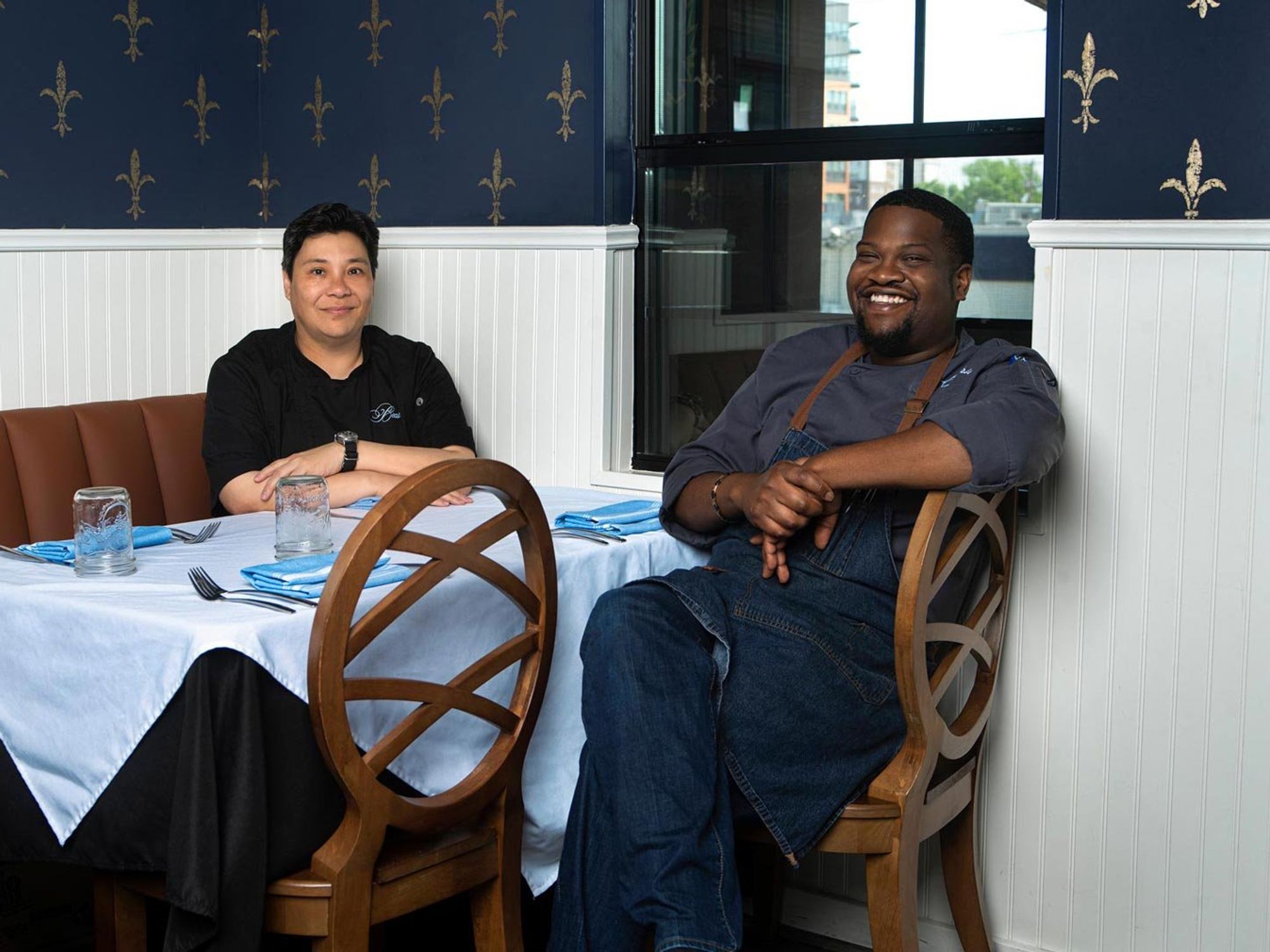 chefs Michelle Carpenter and Terance Jenkins