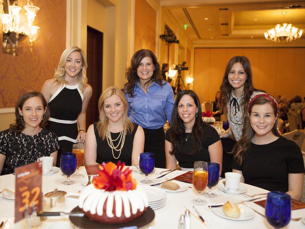 Chelsea Carr, Stacy Kaplan, Kathy Rogers, Jane Rozelle, Laura Reeder, Beth Kiefer, Zoe Horton at 2014 On the Move Luncheon