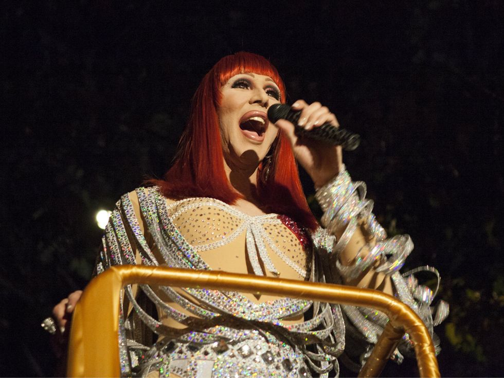 Cher impersonator at 2014 Two x Two First Look