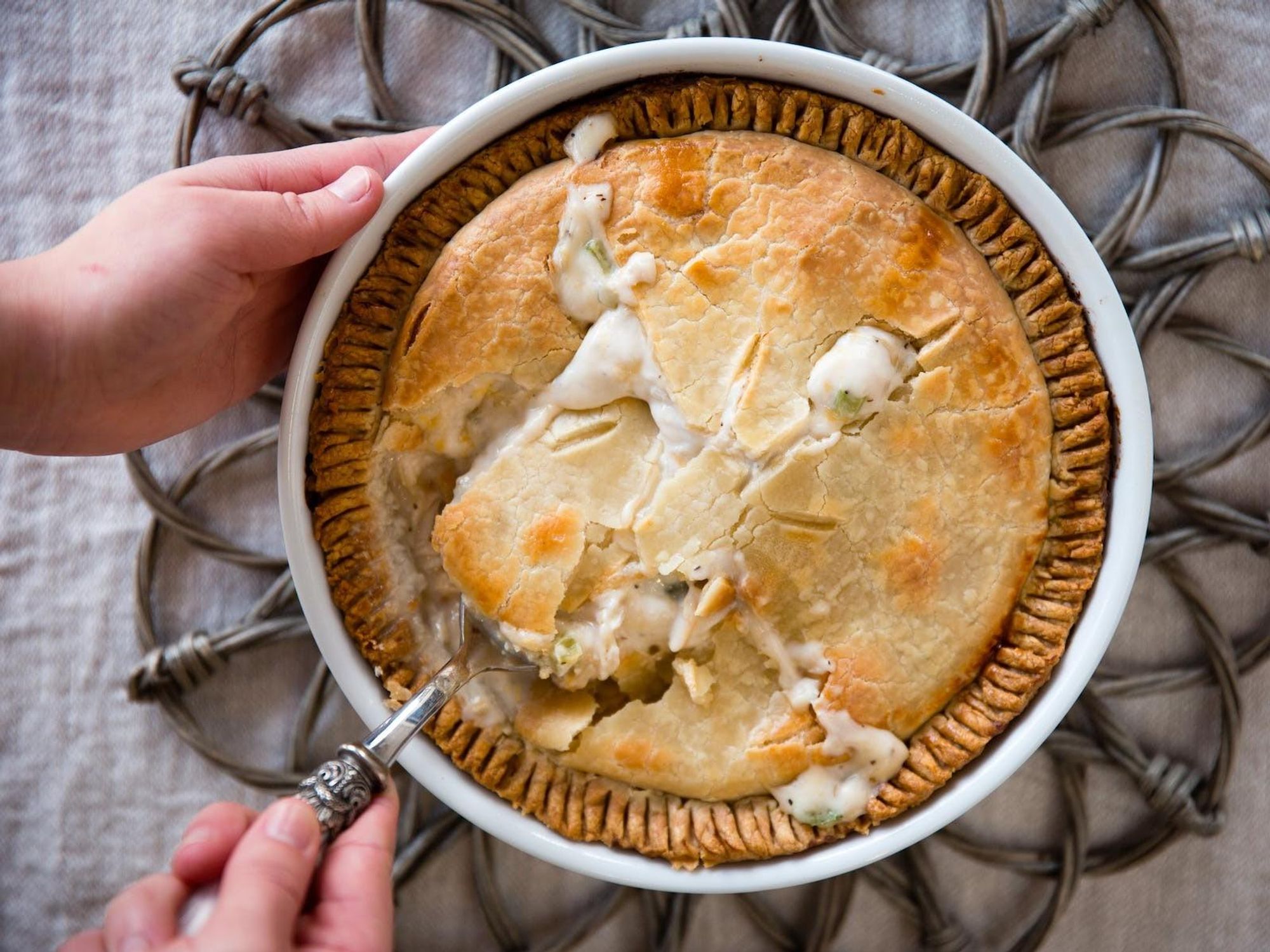 chicken pot pie Tres Market