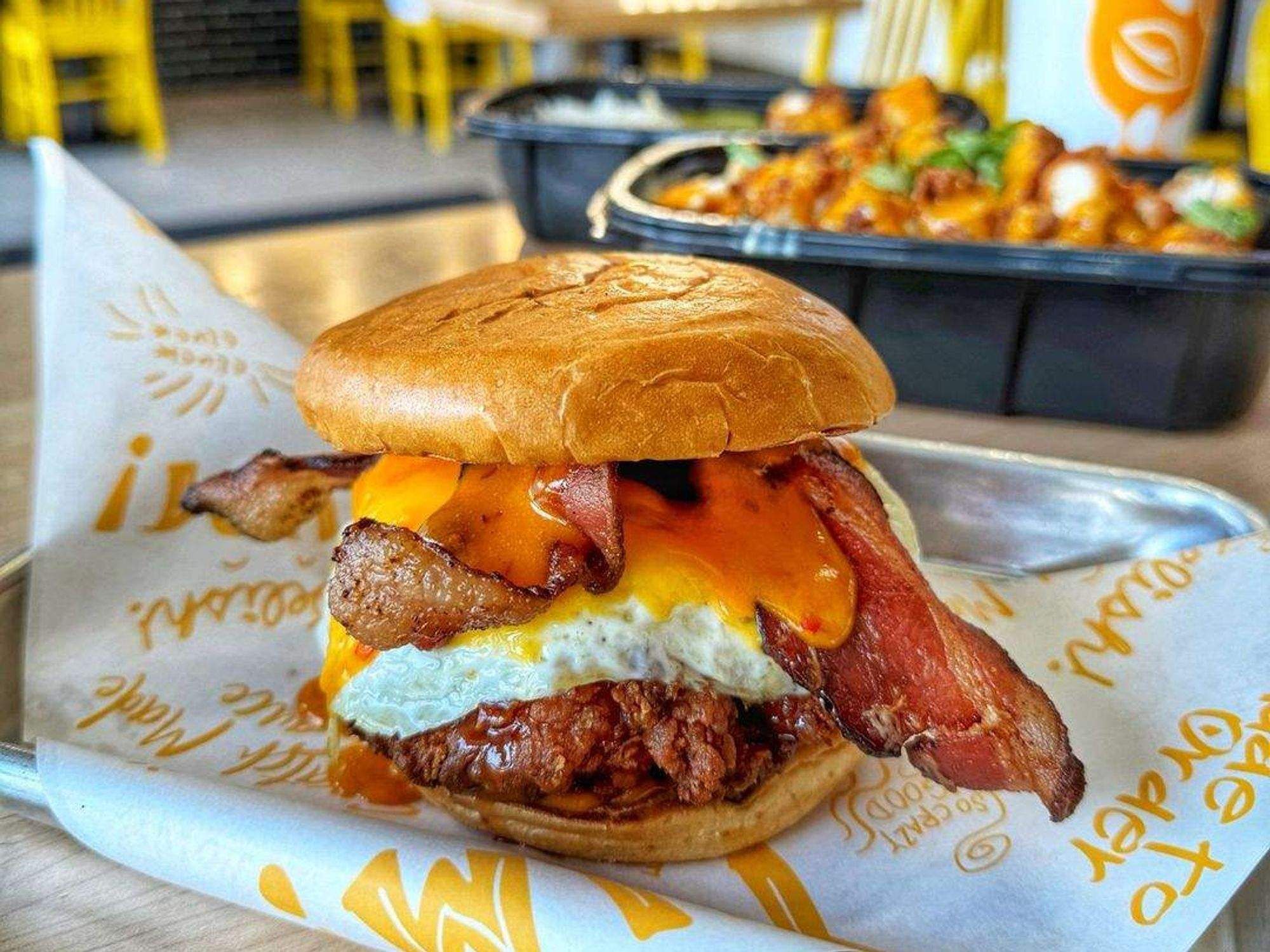 chicken sandwich Egg N Bird