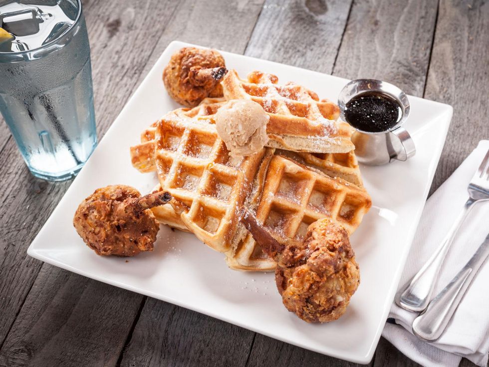 Chicken & Waffles from Moviehouse & Eatery
