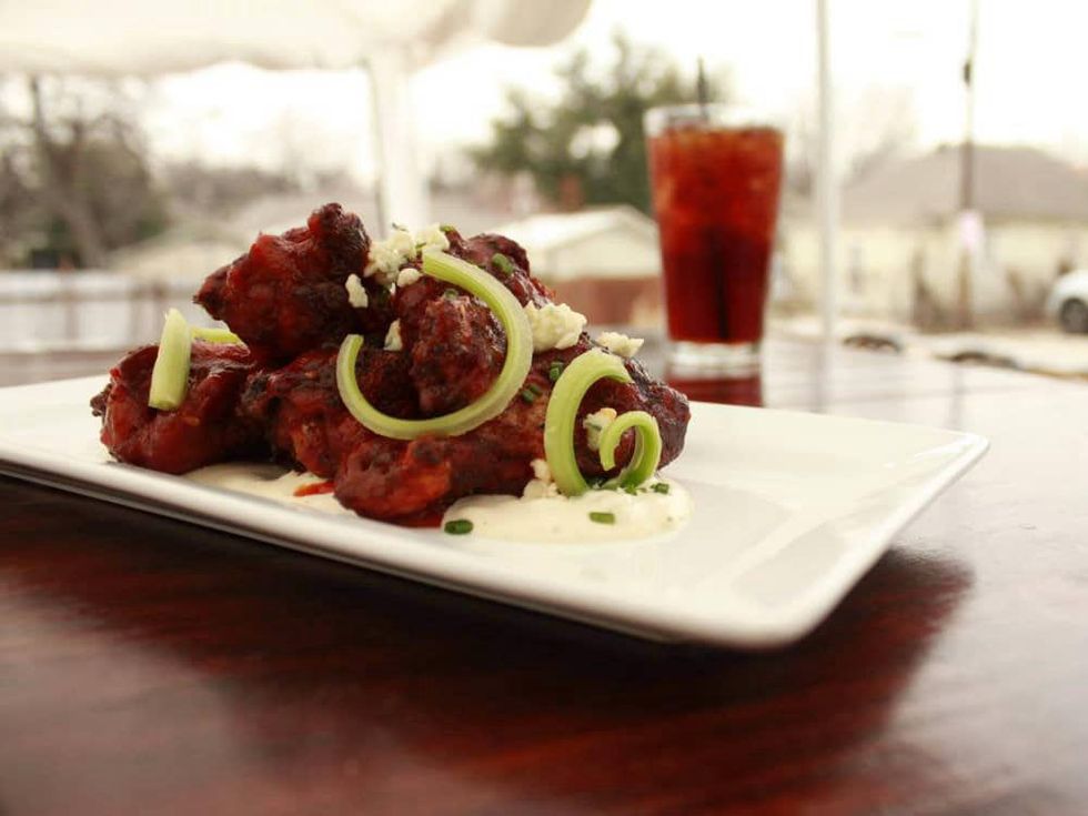 Chicken wings at Ten Bells Tavern in Dallas
