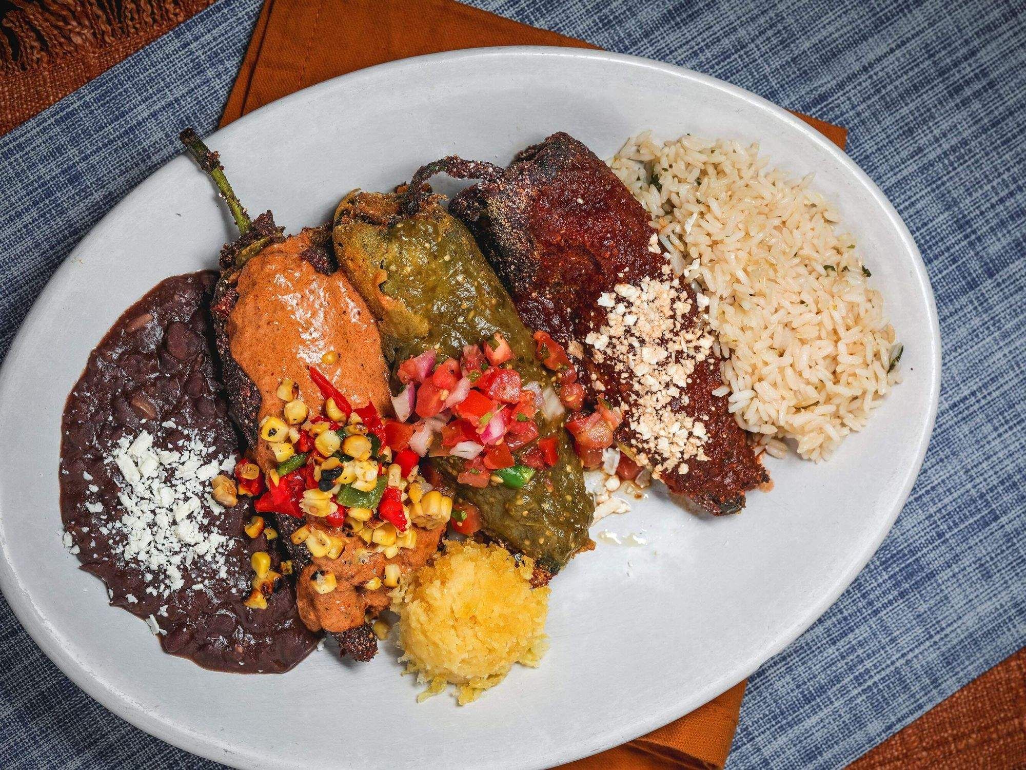 Chile trio Blue Mesa Grill