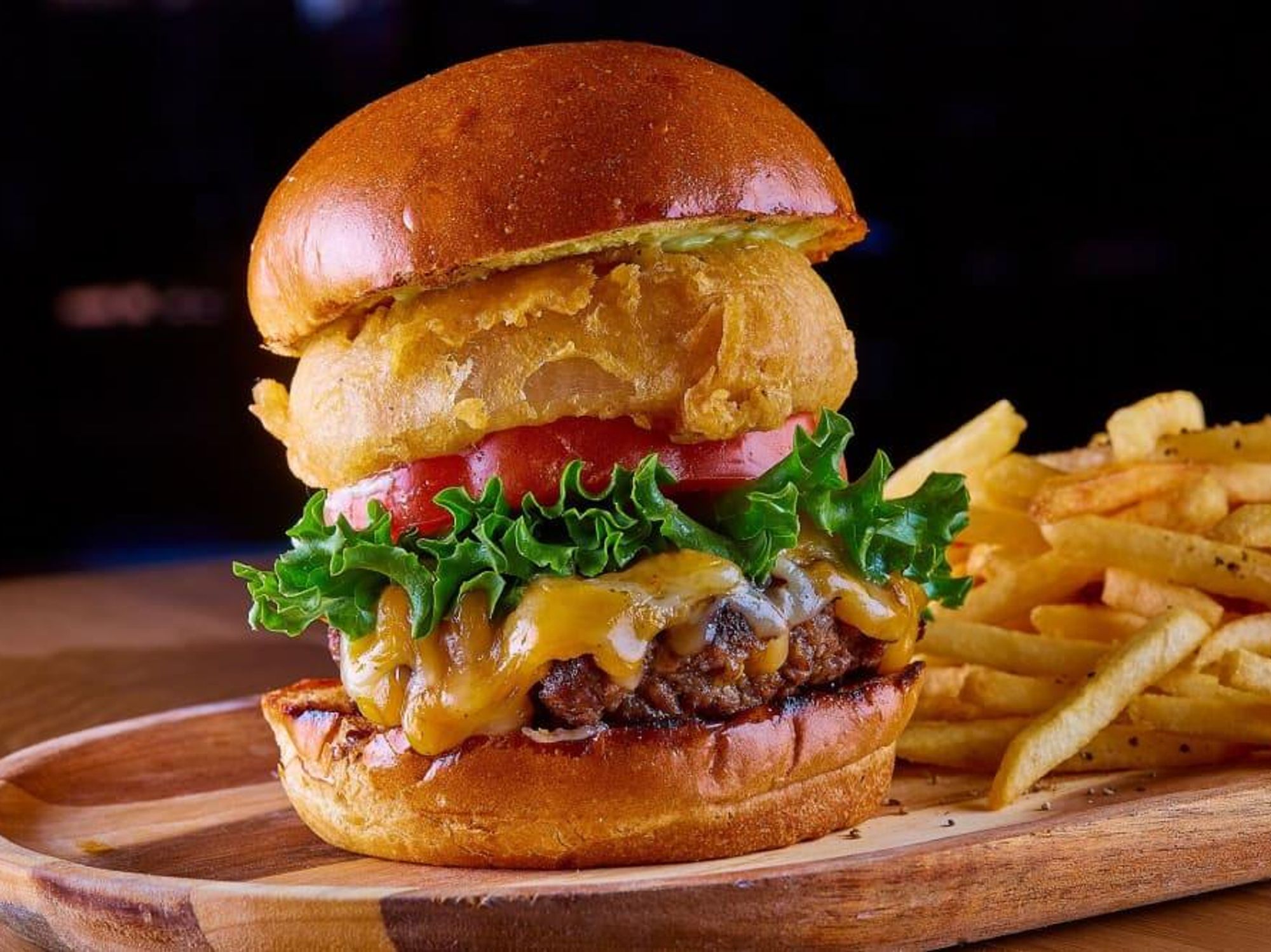 Chimichurri cheeseburger at Sidecar Social in Addison