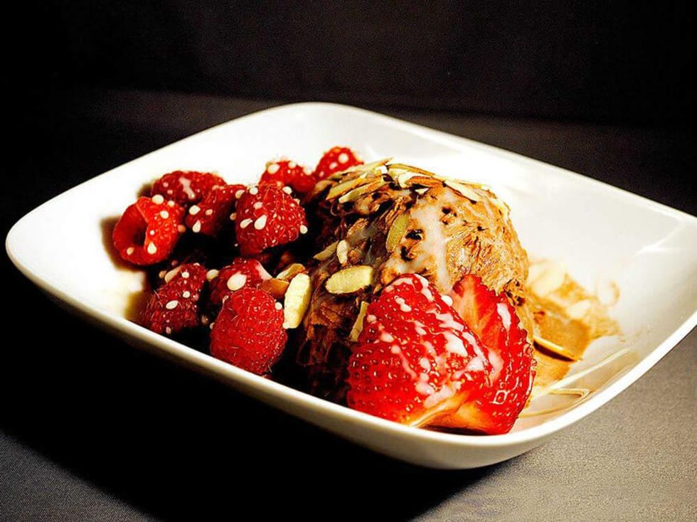 Chocolate shaved ice from Snowbaby