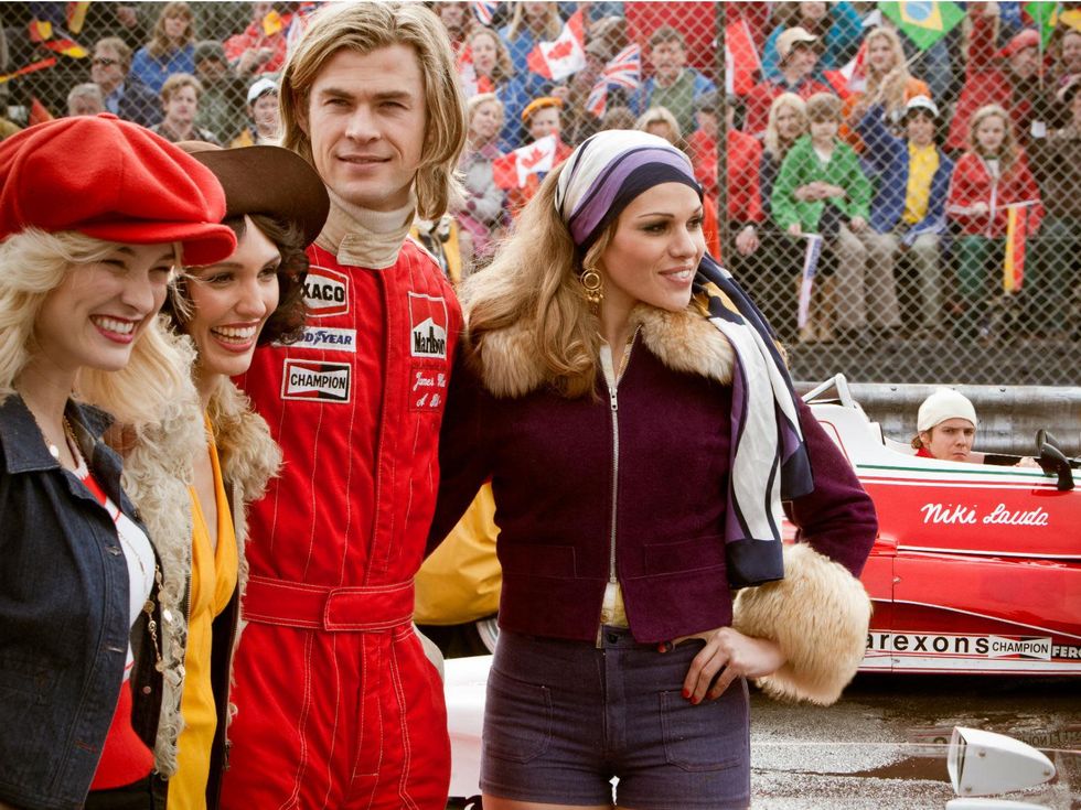 Chris Hemsworth and Daniel Bruhl in Rush