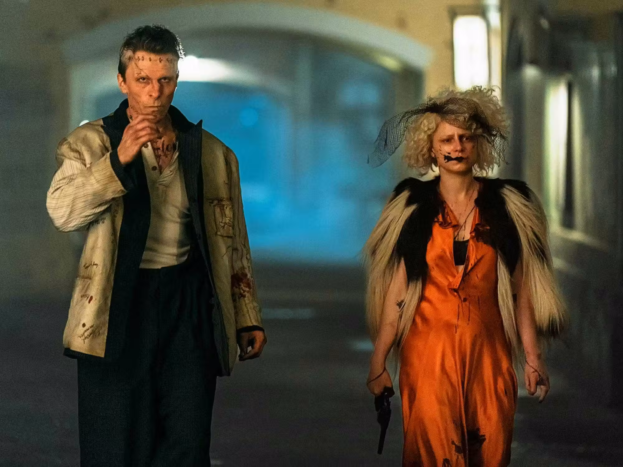 Christian Bale and Jessie Buckley in The Bride!