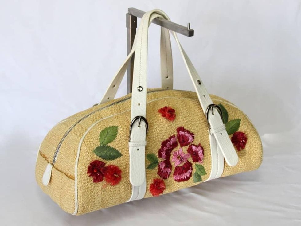 Christian Dior vintage wicker bag