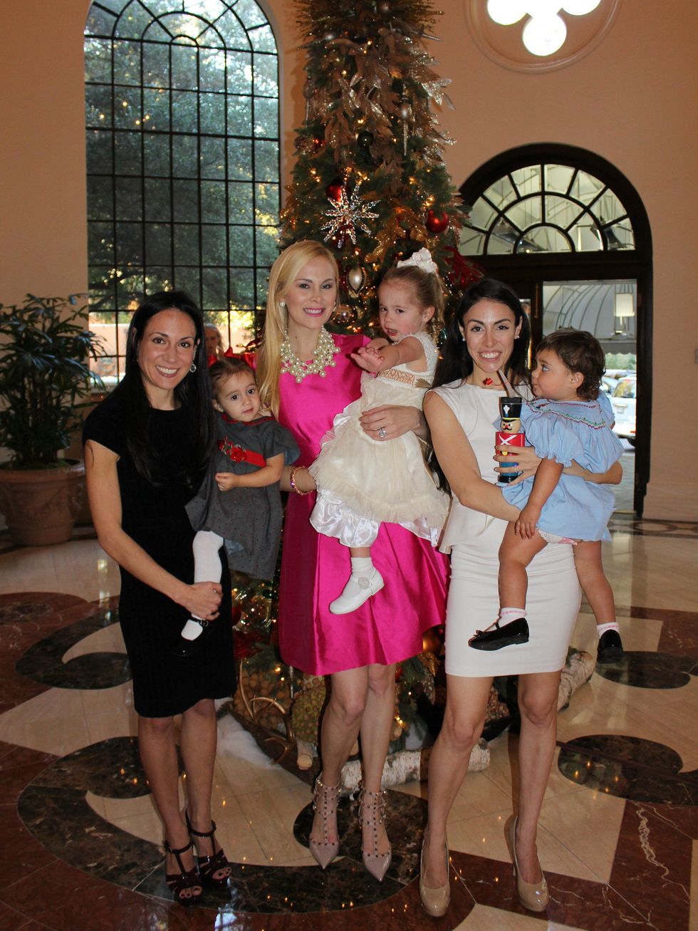 Christina and Caroline White, Kameron and Hilton Westcott, Leigh Bailey and Sophia Carrizales, sugar plum fairy tea