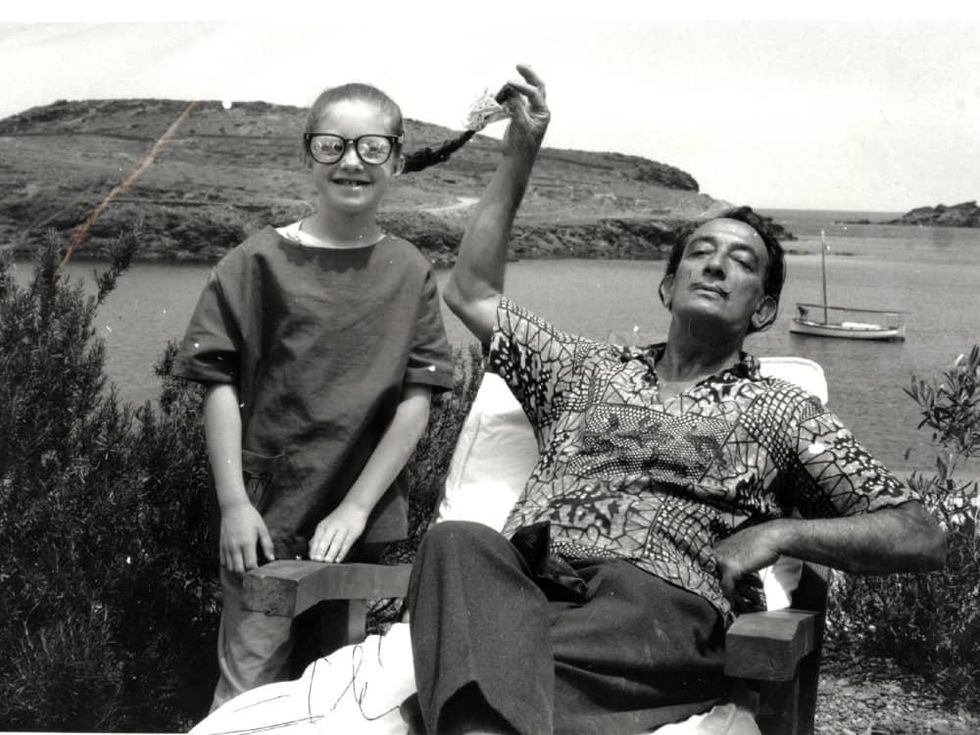 Christine Argillet and Salvador Dali