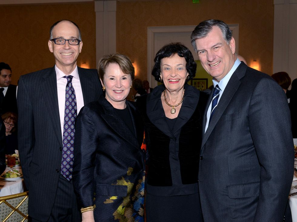 Chuck Chandler, Micki Rawlings, Virginia Chandler Dykes, Mayor Mike Rawlings, Virginia Chandler Dykes Leadership Award