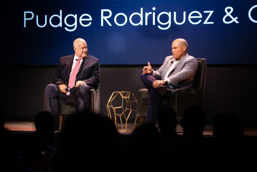 Chuck Morgan, Pudge Rodriguez