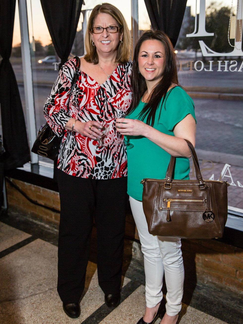 Cindy Dell, Stefanie Brown, Lash Loft Grand Opening