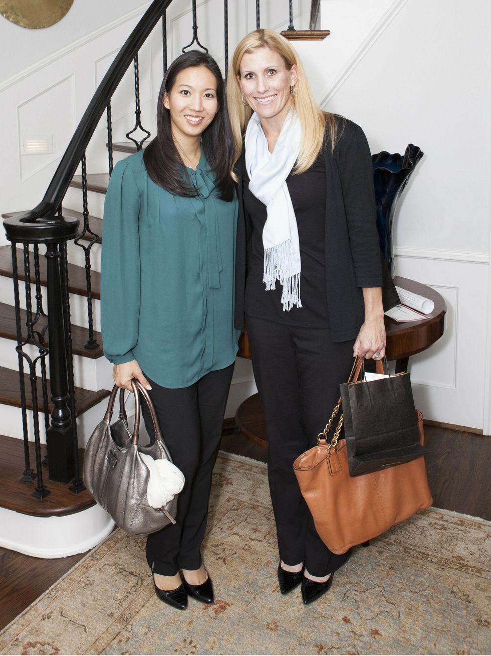 Cindy Levreault, Jenny Murphy, childcare group kickoff party