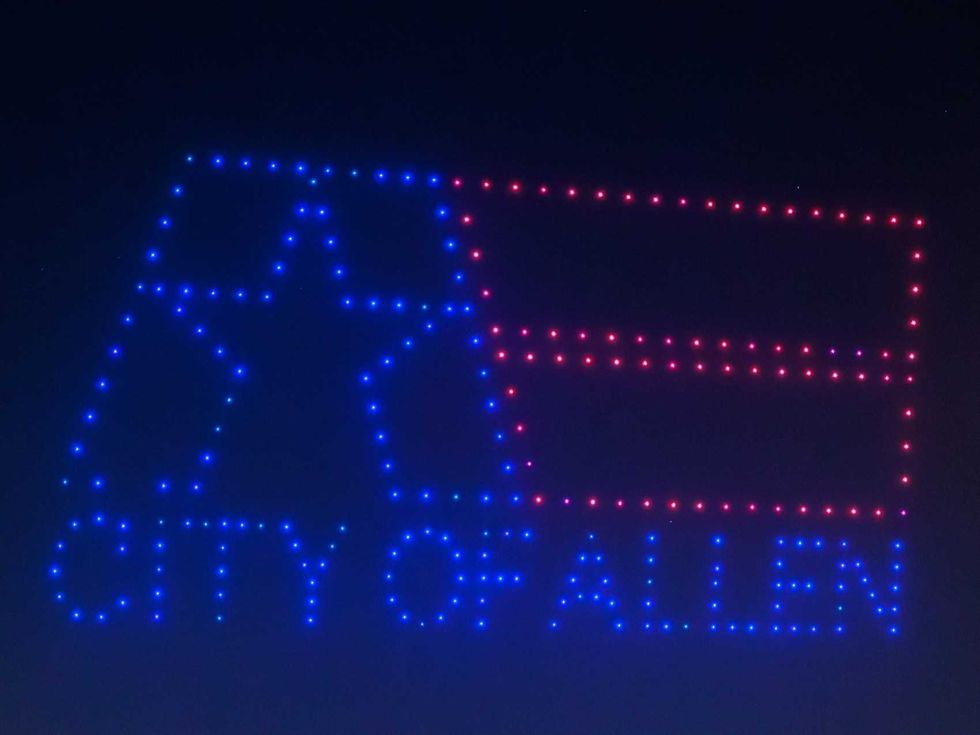 City of Allen drone show