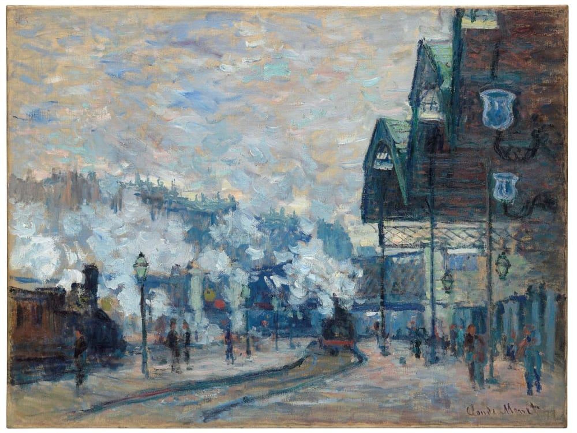 Claude Monet, La Gare Saint-Lazare, Vue extérieure, 1877